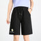 Img 7 - Bermuda Shorts Women Summer High Waist Loose Thin Trendy Casual Straight Black Pants Bermuda Shorts