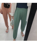 Img 4 - Fairy-Look Mask Modal Loose Casual Home Oxygen Cool Women Ankle-Length Lantern Long Pants