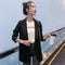 Img 3 - chicBlack Suits Women Korean Casual Slim Look Suit Mid-Length Uniform