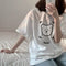 Img 11 - Summer Women Korean Loose Short Sleeve Student Harajuku T-Shirt Tops