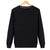 Img 1 - Round-Neck Sweatshirt Solid Colored Cotton Long Sleeved