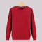 Round-Neck Sweatshirt Solid Colored Cotton Long Sleeved Outerwear