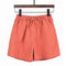 Img 14 - High Waist Cotton Blend Women Summer Loose Line Slim-Look Korean Short Plus Size Thin Wide Leg Casual Shorts