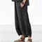 Img 7 - Summer Solid Colored Striped Loose Casual Straight Slim Fit Women Pants