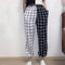 IMG 109 of Women Europe Trendy Casual High Waist Black White Color-Matching Cargo Long Pants