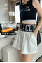 Img 8 - Shorts Women Summer Thin Loose Wide Leg Casual Slim Look All-Matching Track A-Line insHong Kong Style