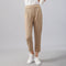 Img 6 - Casual Cropped Pants Women Gold Accessories Suits Mom Solid Colored Summer