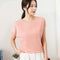 Img 3 - Short Sleeve T-Shirt Women Silk Summer Korean Round-Neck Plus Size Casual Knitted Batwing Undershirt Loose Tops