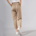 Img 4 - Casual Cropped Pants Women Gold Accessories Suits Mom Solid Colored Summer