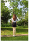 IMG 120 of High Waist Shorts Women Summer Thin Outdoor Casual Korean Black Loose Plus Size Chiffon Wide Leg Pants Shorts
