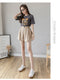 IMG 134 of Cotton Blend Cozy Home Shorts Women Loose Summer High Waist Casual Wide Leg Shorts