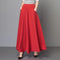 Img 6 - Plus Size Solid Colored Skirt Southeast Asia High Waist Slim Look Four Seasons Elegant Flare A-Line Women Skirt
