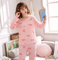 Img 8 - Pajamas Women Thin Long Sleeved Adorable Korean Sweet Look Princess Loungewear Casual Sets