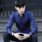 Img 7 - Summer Black Shirt Men Youth Korean Slim Look Solid Colored Business Trendy Men Shirt