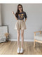 IMG 135 of Cotton Blend Cozy Home Shorts Women Loose Summer High Waist Casual Wide Leg Shorts