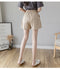 IMG 142 of Cotton Blend Cozy Home Shorts Women Loose Summer High Waist Casual Wide Leg Shorts