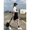 Img 3 - Cargo Shorts Women Summer Thin High Waist Loose Straight Slim Look Japanese Unisex Bermuda