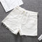 Img 2 - Popular Denim Shorts Women Summer Korean High Waist A-Line Loose All-Matching Wide Leg Hot Pants