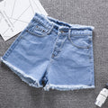 Img 3 - Popular Denim Shorts Women Summer Korean High Waist A-Line Loose All-Matching Wide Leg Hot Pants