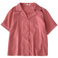 Img 5 - ins Popular Chiffon Shirt Summer Women Korean Niche Trendy Suit Collar Short Sleeve Blouse