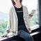 Women Trendy Matching Knitted Cardigan Short Korean Loose Sweater Long Sleeved Outerwear