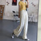 IMG 112 of Casual Suits Floor Length Pants Women Summer Korean High Waist Slim Look Thin Straight Drape Loose Wide Leg Pants