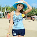 Img 6 - Korea Women Two Piece Shorts Sporty Spa Slim Look Student Adorable Plus Size