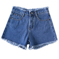 Img 4 - Popular Denim Shorts Women Summer Korean High Waist A-Line Loose All-Matching Wide Leg Hot Pants