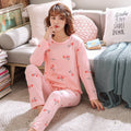 Img 1 - Pajamas Women Thin Long Sleeved Adorable Korean Sweet Look Princess Loungewear Casual Sets