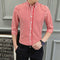 Img 16 - Shirt Men Long Sleeved Korean Trendy Handsome Three-Quarter Length Sleeves Half Sleeved Tops Casual Striped White Men Shirt