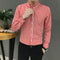 Img 10 - Shirt Men Long Sleeved Korean Trendy Handsome Three-Quarter Length Sleeves Half Sleeved Tops Casual Striped White Men Shirt