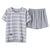 Img 5 - Couple Pajamas Summer Short Sleeve Cotton Thin Plus Size Loose Men Women Sets Cartoon Loungewear