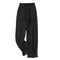 Img 5 - Cotton Blend Wide Leg Women Summer Loose High Waist All-Matching Drape Casual Line Slim-Look Straight Long Pants