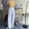 IMG 115 of Casual Suits Floor Length Pants Women Summer Korean High Waist Slim Look Thin Straight Drape Loose Wide Leg Pants