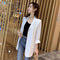 Chiffon Blazer Women Summer Korean Loose Sunscreen Mid-Length Cardigan Thin Outerwear