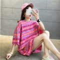 Img 1 - Summer Korean Mid-Length Loose Plus Size Women INS Popular Tops Casual T-Shirt