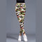 Img 4 - Trendy Camo Prints Outdoor Brushed Cotton Printed Women Plus Size Stretchable Slim-Look Slim-Fit Pants Ankle-Length Leggings