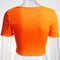 IMG 151 of Europe Women Summer INS Solid Colored Bare Belly Short Sleeve Button T-Shirt Tops T-Shirt