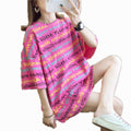 Img 5 - Summer Korean Mid-Length Loose Plus Size Women INS Popular Tops Casual T-Shirt