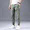 Img 4 - Ice Silk Men Summer Thin Trendy All-Matching Loose Casual Sporty Quick-Drying Jogger Ankle-Length Pants