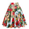 Img 3 - Trendy Summer Women Vintage Printed High Waist Skirt Flare Hot Selling Europe Skirt