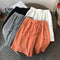 Img 1 - Cotton Shorts Summer Casual Printed Wide Leg Pants Loose Pocket Trendy Women