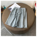 IMG 109 of Cotton Shorts Summer Casual Printed Wide Leg Pants Loose Pocket Trendy Women Shorts