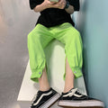 Img 6 - Ankle-Length Pants Men Trendy Korean Summer Thin Solid Colored Sporty Jogger Loose Casual Student Inner Pants