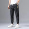 Img 6 - Ice Silk Men Summer Thin Trendy All-Matching Loose Casual Sporty Quick-Drying Jogger Ankle-Length Pants