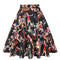 Img 2 - Trendy Summer Women Vintage Printed High Waist Skirt Flare Hot Selling Europe Skirt