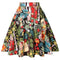 Img 5 - Trendy Summer Women Vintage Printed High Waist Skirt Flare Hot Selling Europe Skirt