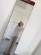 Img 10 - Summer Korean High Waist Wide Leg Long Women Drape Straight Floor Length Casual Trendy Ice Silk Pants Culottes