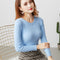 Img 14 - Sweater Korean Round-Neck Long Sleeved Knitted Tops Slimming All-Matching Western Innerwear