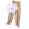 Img 5 - Pants Summer Short Sleeve T-Shirt Jogger Fresh Looking Women Student Petite Two-Piece Sets